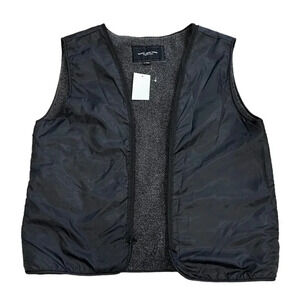 Marc New York Gray Faux Fur Detachable Liner L
